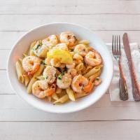 Pasta di Mare · Jumbo shrimp, crabmeat and scallops sauteed in olive oil and white wine, finished with marin...