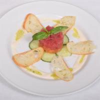Tartare di Sofia · A selection of the best tuna and salmon with avocado marinated the Italian way.