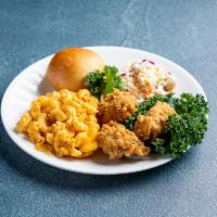 3 Pc Mix Fried Chicken · 3 pc chicken (breast, thigh & leg) dinner with choice of 2 sides and a roll. Rolls are brush...