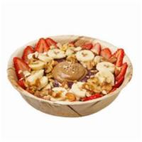 Acai - Protein Bowl · Base: amazonian acai, banana, vanilla protein. Toppings: banana, strawberries, almonds, waln...