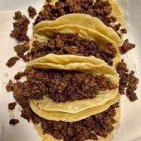 Bistec Tacos · Four juicy, perfectly cooked beefsteak tacos! All orders come with a side of fresh pico de g...