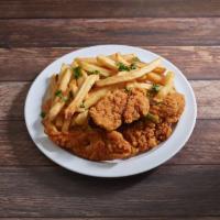 Chicken Fingers with French Fries · 