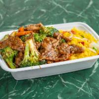 Beef with Broccoli Combo Plate · 