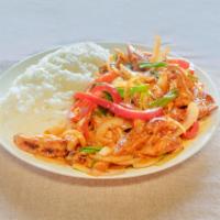 Hot and Spicy Chicken with Rice · 