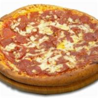 Pepperoni Suicide Pizza · Massive, massive and massive amounts of pepperoni.