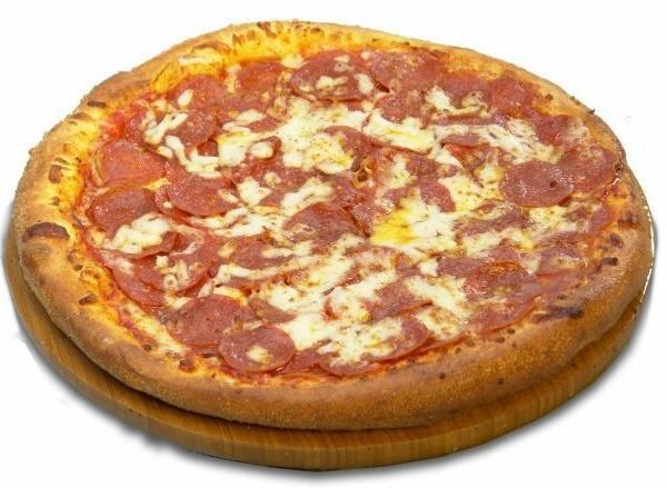 Pepperoni Suicide Pizza · Massive, massive and massive amounts of pepperoni.