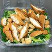 Chicken Finger Salad · Garden salad with lightly fried chicken tenders.