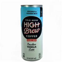High Brew - Bourbon Vanilla Latte · NO Dairy - Coconut & Cashew Milk