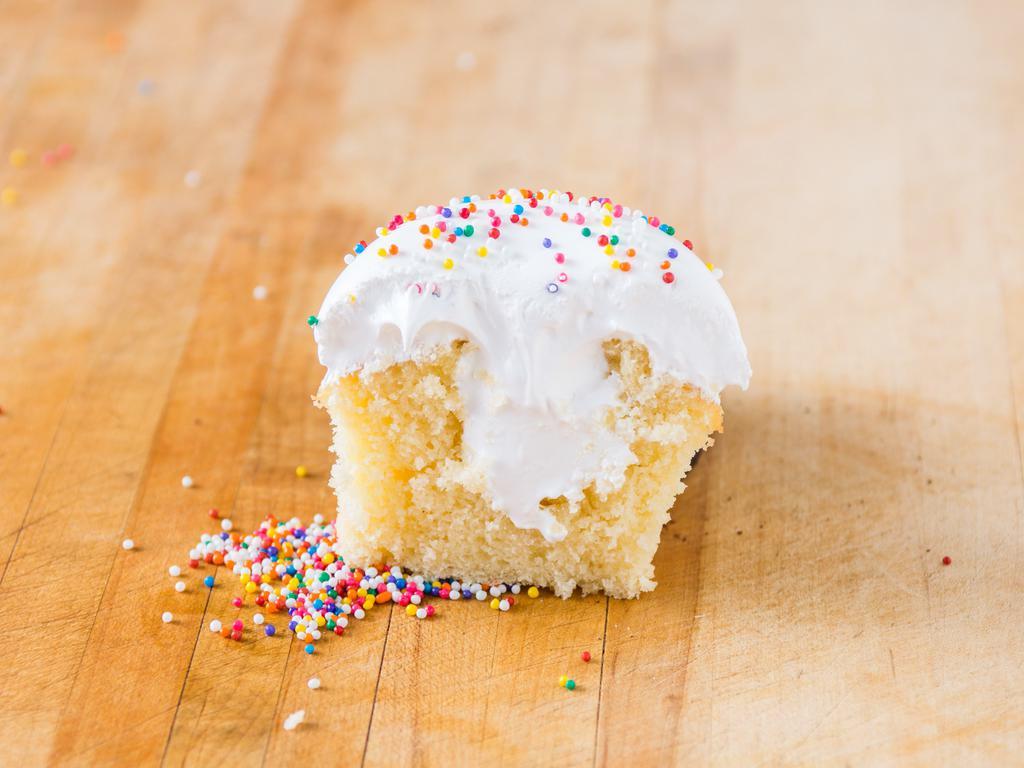 Twinkie · Vanilla cake with light whipped meringue interior and topping. Like a classic Twinky (minus the 37 ingredients)