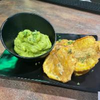 Guacamole & Tostones · Freshly made guacamole with home made tostones 