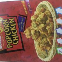 Popcorn Chicken! · 5 flavors: pepper salt, spicy, garlic, curry or basil.