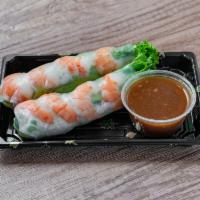 Fresh Spring Rolls with Shrimp Lunch Box · Goi uon tom. Shrimp, lettuce, pickled daikon, carrot, bean sprout, basil, chive.