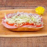 Italian Hoagie · tavern ham, cooked salami, genoa salami, provolone cheese with your choice of spread, toppin...