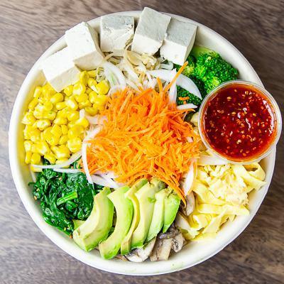 BB Build Your Own Bowl · Choose from a variety of nutritious bases, add your choice of protein, then pile on the toppings, and select a sauce. Satisfy your cravings any way you choose!