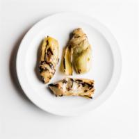 DGB Side Fire-Grilled Marinated Artichoke Hearts · Fire-grilled then lightly seasoned with oil, vinegar, garlic and oregano.
