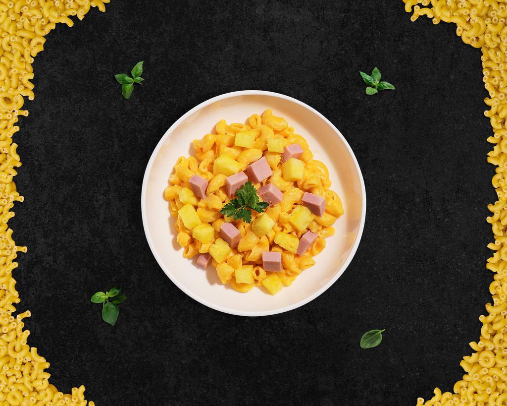 Luau Mac and Cheese · Ignore the naysayers, pineapple and ham is a perfect combination and yes it doesn’t just go on pizza. Goes on Mac and Cheese as well.