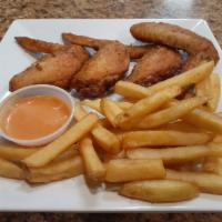 CHICKEN WING · alas de pollos fritas con un acompañamiento de su selección / chicken wings, accompanied by ...