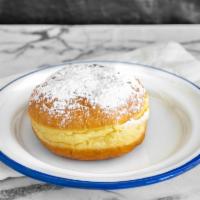 Bombolone · Italian doughnut filled with vanilla cream