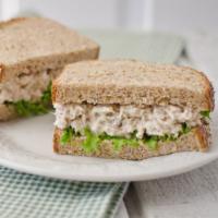 Tuna Salad Sandwich · Cold salad with shredded tuna. Chilled creamy mild fish sandwich. 