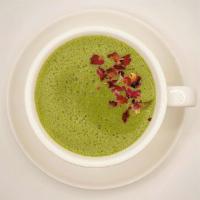 Matcha Latte · Japanese green tea matcha, monk fruit, almond milk.