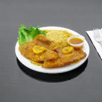 Fried Tilapia · Served with vegetable or rice and cornbread.