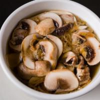 Mushroom Soup · Mushroom and onion.