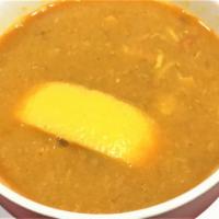 MUSHROOM SOUP · Yellow lentil Cooked w/ mushroom & spices.