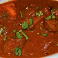 LAMB VINDALOO   (Spicy) · Vinegar, red chilies and spices, make a 