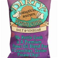 Dirty Potato Chips - Salt & Vinegar · All natural, kettle cooked chip in a premium peanut oil blend for a crunchier, tastier potat...