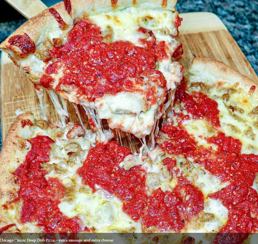 Create Your Own Deep Dish Pizza · Comes with 3 toppings.