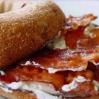 Cream Cheese · Any bagel with bacon or sausage.