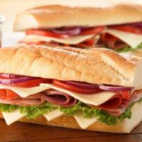 Beef Salami Sandwich · Cured sausage sandwich. 