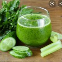 Green Machine Juice · Cucumber, parsley, and celery.