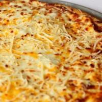 Quattro Formaggio Small · Quattro Formagio pizza, Vegetariab, feta cheddar, mozzarella and parmesan cheese