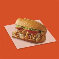 Chicken Sandwich · Chopped chicken, lettuce, tomato, onion, ranch sauce, served on toasted Italian bread.