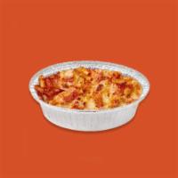 Baked Ziti · Dish of tubed pasta, tomato sauce, and layered with cheese.  Add proteins for an additional ...