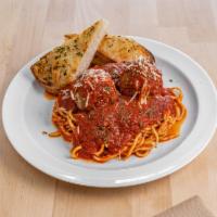 Spaghetti with Homemade Meatball · Add extra meat sauce for an additional charge.