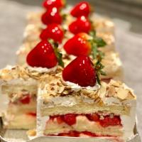 Strawberry Shortcake with Custard · 