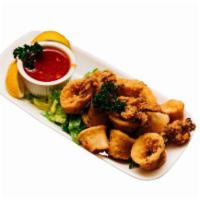 Fried Calamari · tender calamari, fried to perfection and served with homemade marinara