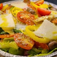 Antipasto Salad · Chopped and mixed with salami, pepperoni, kalamata olives, marinated artichokes, peppers and...