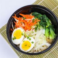 N7 素面 Vegetable Noodle · w/seasoned veggies,egg,scallion, in veggie soup
