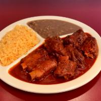 Costillas Combo · Rice and beans with 3 homemade tortillas.