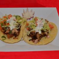 Tacos Americanos · Order comes with two tacos of the same meat of your choice. With cilantro, onions, Mexican c...