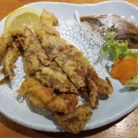 Soft Shell Crab · Deep fried soft shell crab with ponzu sauce. 