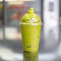Tropical Day Smoothie · Mango, pineapple, spinach and ginger.