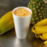Hawaiian Blast Smoothie · Pineapple, papaya, banana and coconut milk.