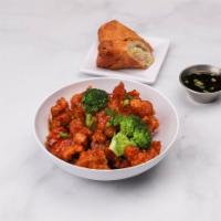 C2. General Tso's Chicken Dinner Combo · Hot and spicy.