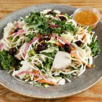 Kale and Slaw Salad · Contains mixed greens (may include organic baby kale, organic baby arugula, organic romaine ...