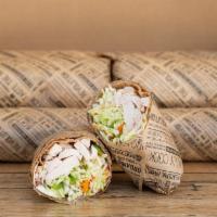 Grilled Chicken Wrap Platter · Organic air chilled chicken breast with our house slaw wrapped up in a multigrain tortilla. ...