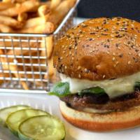 Pepper Jack Burger · Roasted poblano peppers, pepper jack, sriracha mayo.